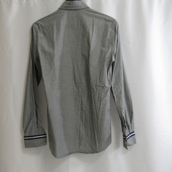 Just Cavalli Gray Cotten Button-Up Shirt Size 44 - Picture 2 of 11